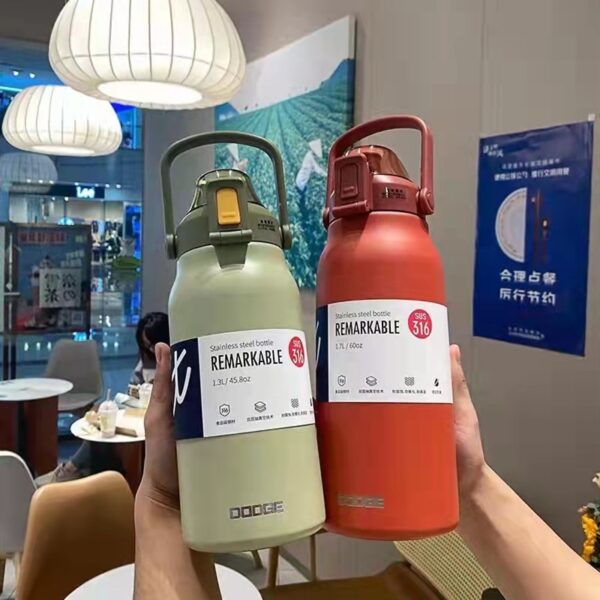 Tumbler Thermo Bottle Large Capacity With Straw - Image 6