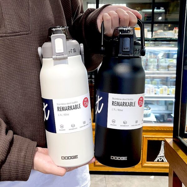 Tumbler Thermo Bottle Large Capacity With Straw