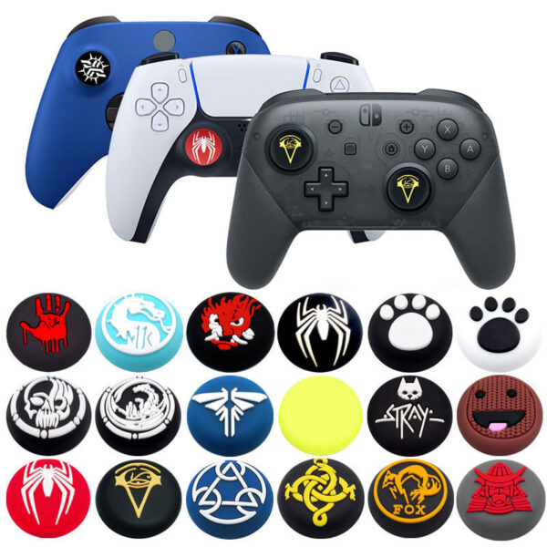 Soft Silicone Thumb Stick Grip Cap For Sony PS5 PS4 XBOX 2pc