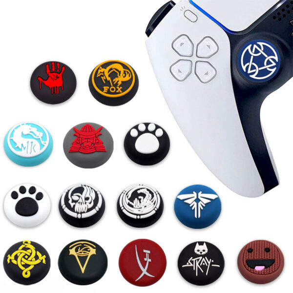 Soft Silicone Thumb Stick Grip Cap For Sony PS5 PS4 XBOX 2pc - Image 2